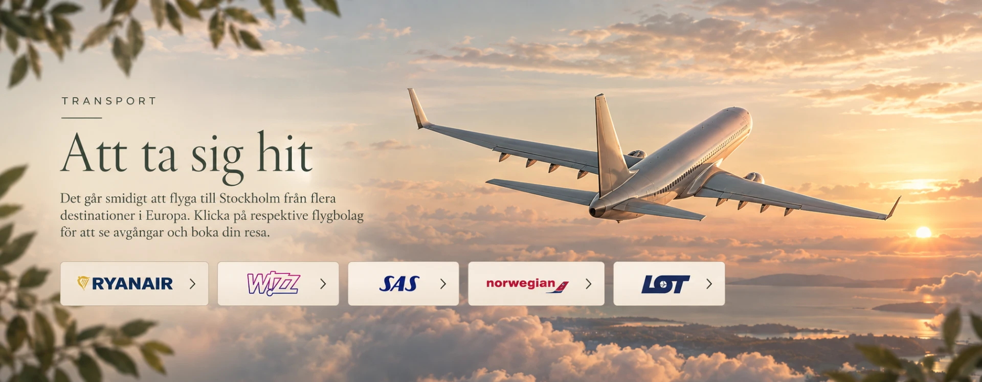 Flyg till Stockholm