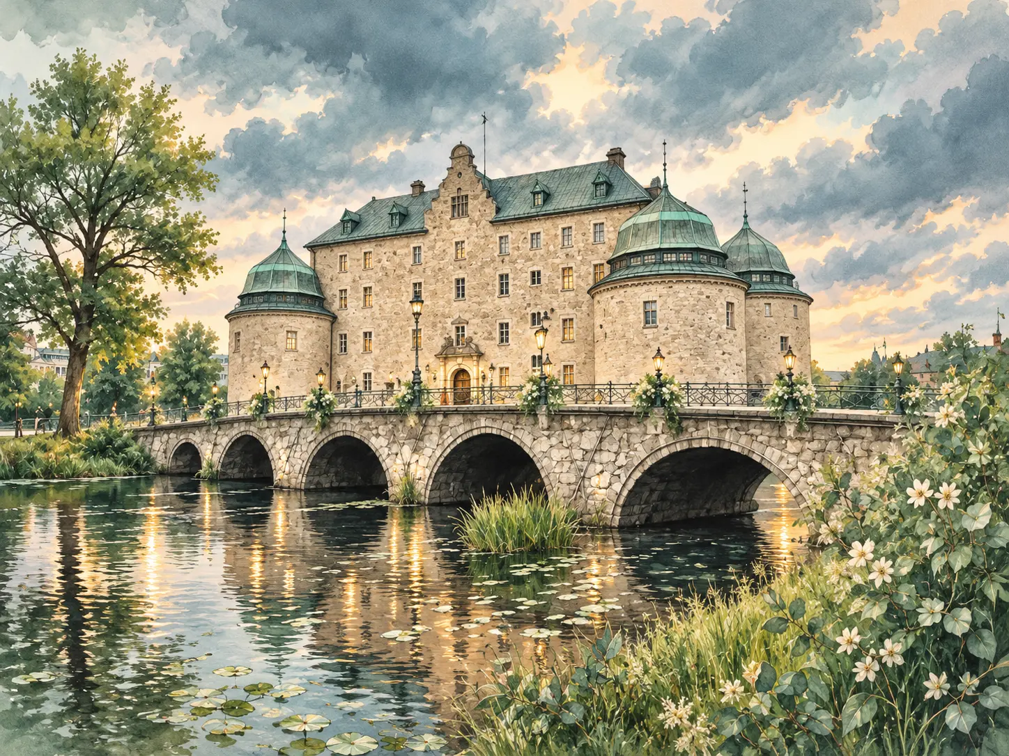Illustration av Örebro slott